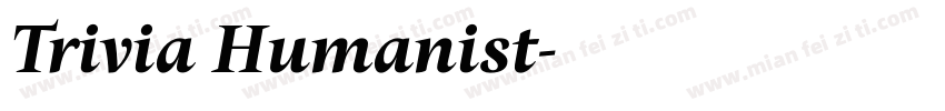 Trivia Humanist字体转换